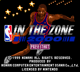 NBA - In the Zone 2000 Title Screen